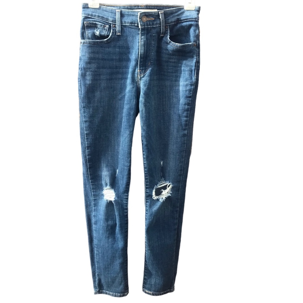 Levi’s 721 High Rise Skinny Distressed Jeans Women Sz 26